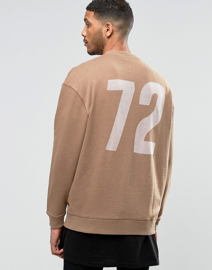 Cazadora bomber extragrande con estampado de número devoré de 1906